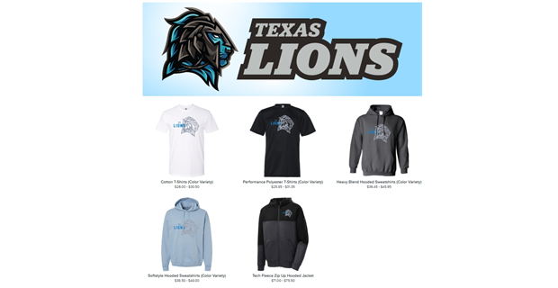 Texas Lions Merch Store